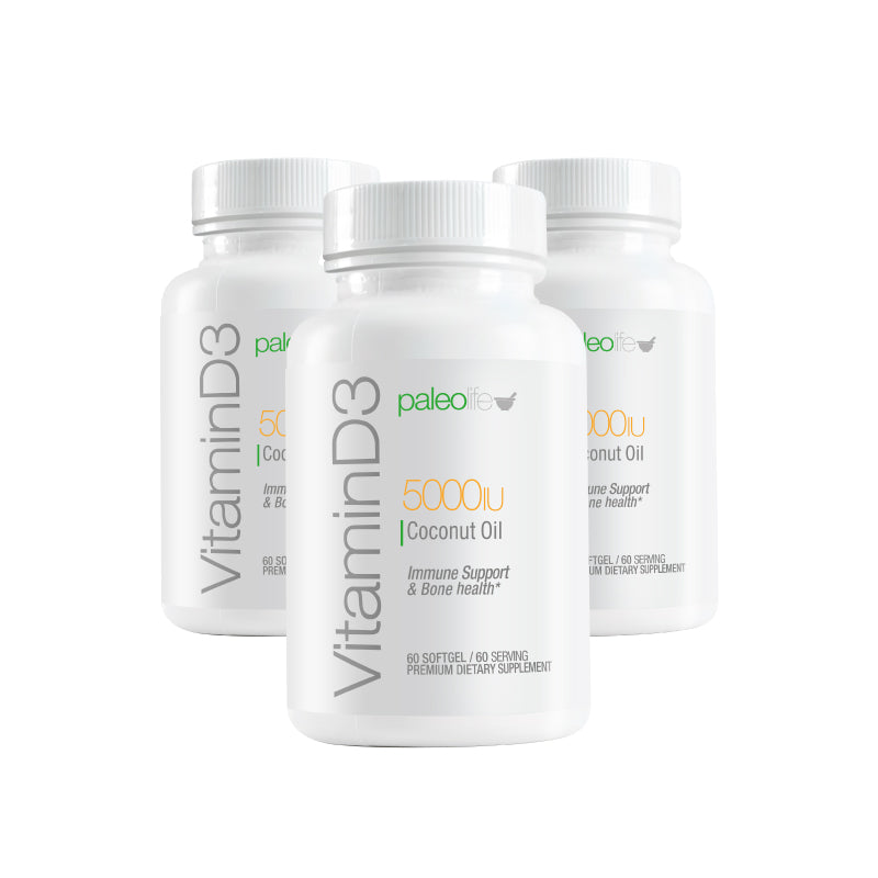 Vitamin D3 5000 IU  + Aceite de Coco